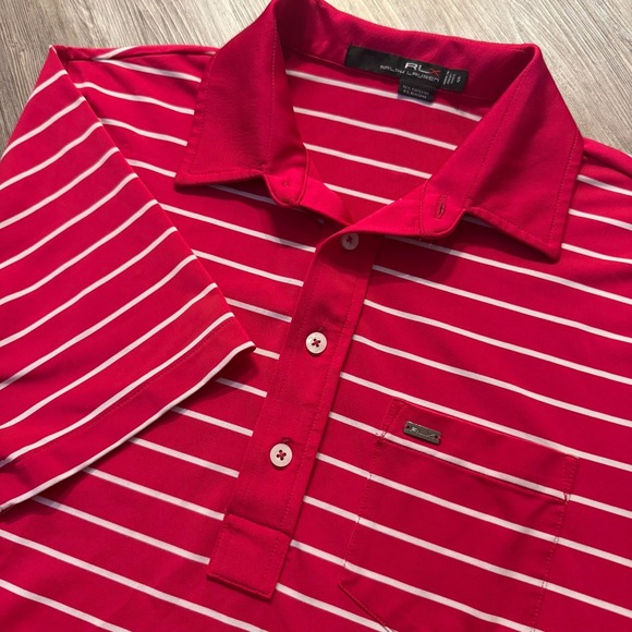 RLX Ralph Lauren Other - RLX Ralph Lauren Mens Small Striped Polo Shirt Pink